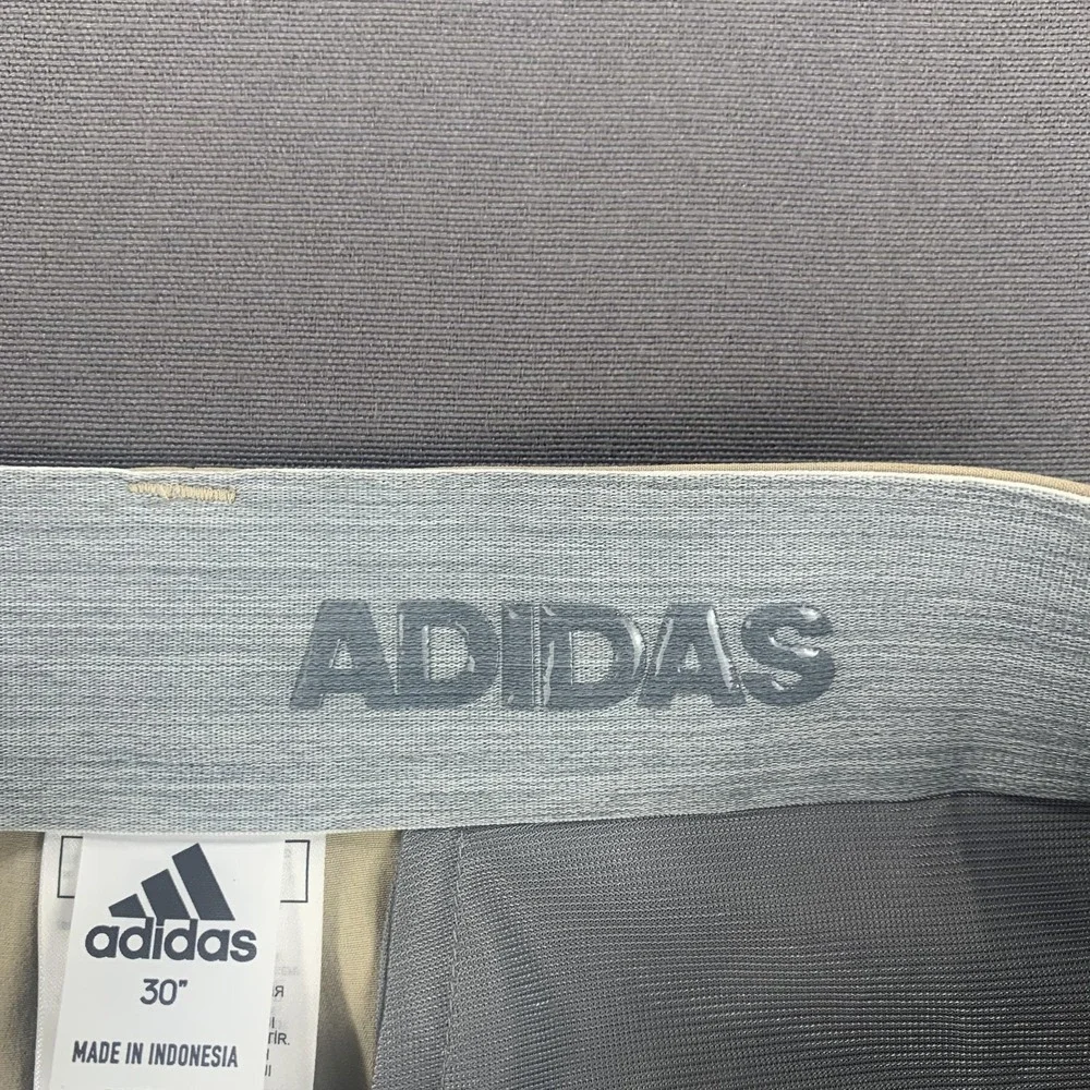 New Adidas Golf Shorts Men 30 Ultimate365 Khaki Beige Gilbert Highschool Indians